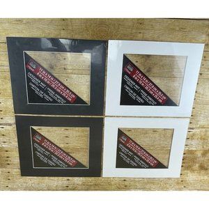Picture Frame Mat LOT of 4 11x14 w/8x10 Opening Watercolors Paintings Crafts NEW